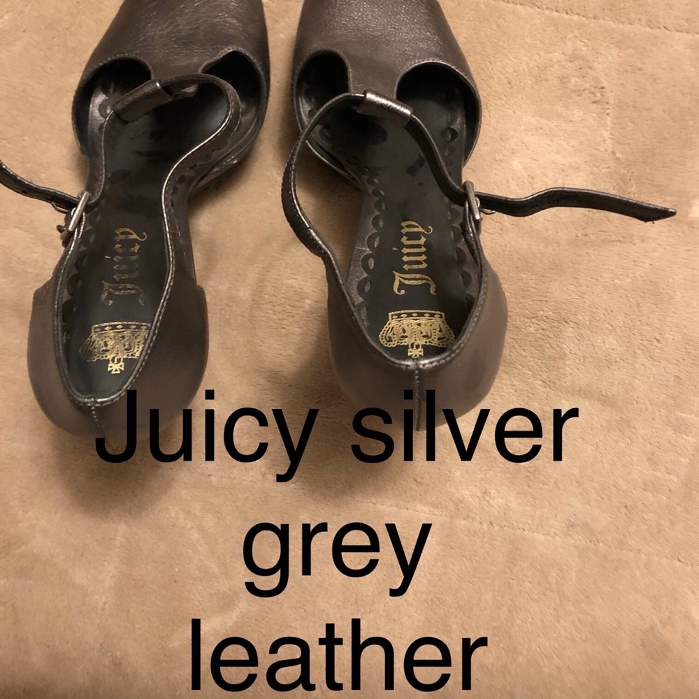 Juicy open toe heels, women’s size 9.